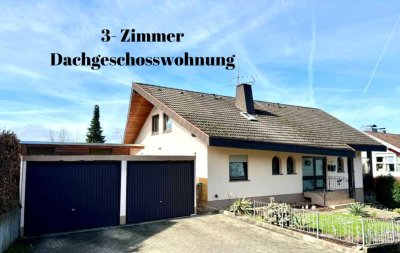 freundliche 3-Zimmer Dachgeschoß-Wohnung in Britzingen