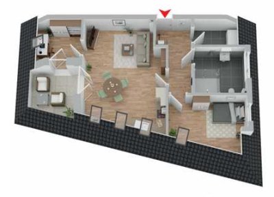 Neubau-Dachgeschosswohnung am Westerberg