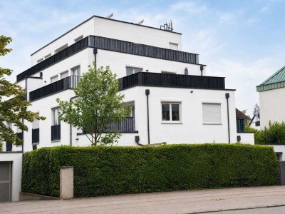 Neuwertige 2-Zimmer-Obergeschosswohnung mit Süd-Balkon in kleinem Mehrfamilienhaus