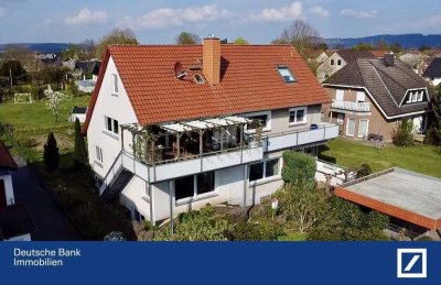Leben, wo andere Urlaub machen – Zweifamilienhaus nahe Weser und Natur