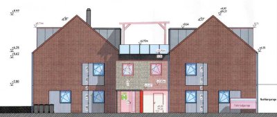 150 m2-Neubau-OG/DG Wohnung mit Dachterrasse und Balkon