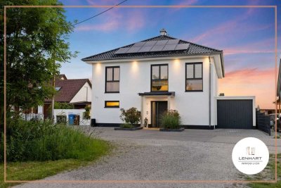 **Neuwertiges Traumhaus in Rehling*Designküche & Kamin*West-Terrasse & idyllische Gartenoase**
