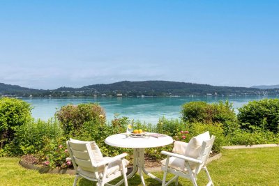 Idyllisches Seehaus mit prachtvollem Seezugang direkt am Wörthersee