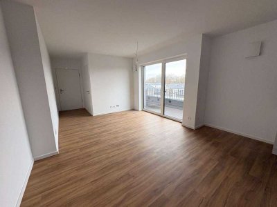 Penthouse-Wohnung im Neubau, barrierearm, 2-Zimmer mit Balkon