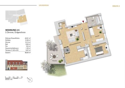 ***große 3 ZKBB mit zusätzl. Terrasse im EG, zum Eigennutz od. Kapitalanlage***