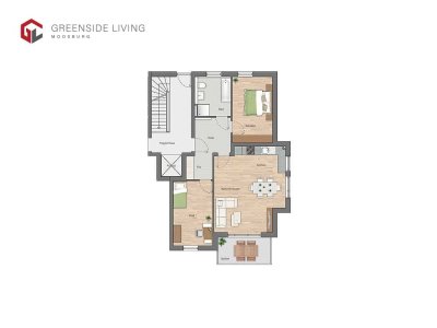 Zum Ankommen und bleiben: Hochwertige 3-Zimmer Wohnung mit Loggia / Balkon