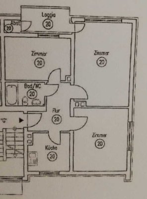 Charmante Wohnung mit Balkon und Renovierungspotenzial im 1. Obergeschoss