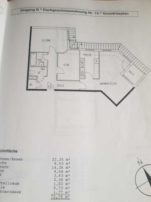 Schöne 3-Zimmer-Dachgeschosswohnung mit gehobener Innenausstattung mit Einbauküche in Torgau