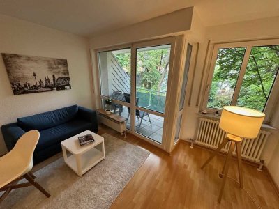 Möblierte 2-Zi-Whg mit Balkon in absolut ruhiger Lage