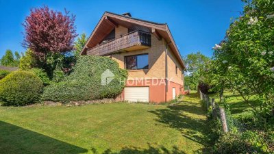 Ihr Traumhaus mit Weitblick: Frei stehendes Familienparadies mit riesigem Garten und ELW