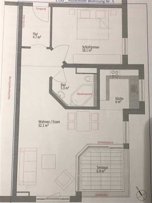 Gepflegte 2,5-Zimmer-Wohnung mit Balkon und Einbauküche in Leonberg