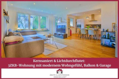 Modernisierte 3 ZKB-Wohnung mit modernem Schnitt und Garage in Wilhelmshöhe