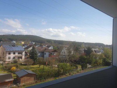 Erstbezug mit Balkon und Einbauküche: Geschmackvolle 3-Raum-Neubauwohnung mit lux. Innenausstattung