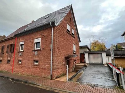 Doppelhaushälfte mit Anbau und Garage in Otterberg