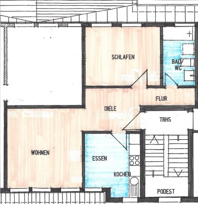 2-Zimmer-Wohnung mit EBK
