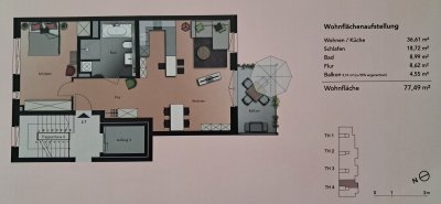 Neuwertige, moderne 2-Zimmer-Wohnung: Ideal für Singles oder Pärchen