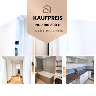 Modernisierte 2-Zimmer-Wohnung mit Aufzug, Keller und Loggia