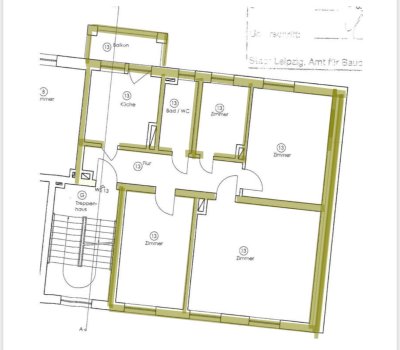 4-Zimmer-Wohnung mit Balkon in Leipzig (Blochmannstraße 1, 04105)