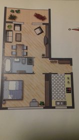 Verkaufe vermietete möblierte 2 Zimmerwohnung in 76189 Karlsruhe
