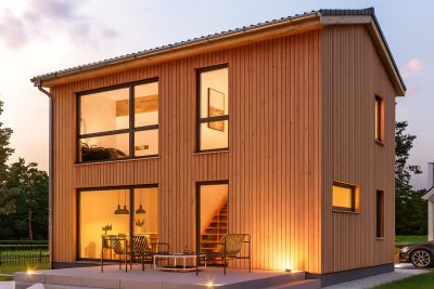 Stilvolles kompaktes Holzhaus in traumhafter Lage südlich von Landsberg