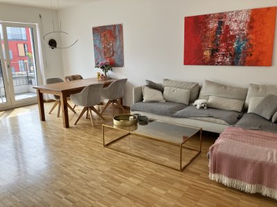 Möblierte 3-Zimmer-Wohnung im Frankfurter Westhafen – befristet zu vermieten (Jan–Feb 2026, optional März)