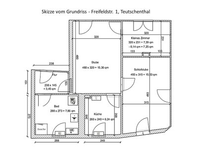 Kleine Wohnung im Zweifamilienhaus mit Gartennutzung