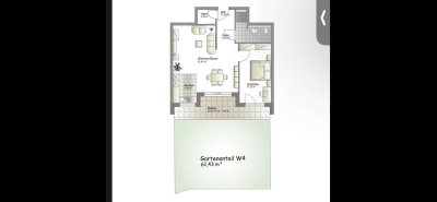 Steinheim - ERSTBEZUG NEUBAU - Exklusive 78 m² 2-Zimmer-EG-Wohnung mit 61 m² großem Garten
