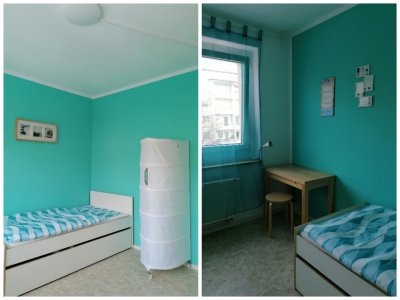 möblierte renovierte 50m2 Wohnung am Grünen mit schöner Aussicht in Chemnitz fast allein für zuverlässige/n Studenten/Pendler