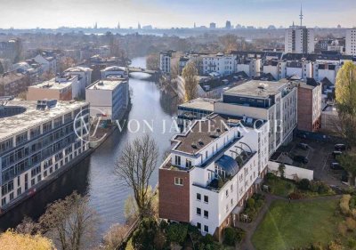 LEBEN IM HERZEN VON WINTERHUDE: 2-ZIMMER WOHNUNG MIT KANALBLICK!