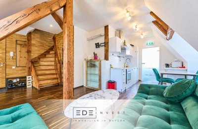 Wohnen über den Dächern: Sanierte Maisonette Wohnung mit viel Tageslicht