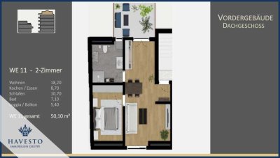 Moderne DG-Wohnung nach KfW-Sanierung: 30 % Tilgungszuschuss & 5 % degressive AfA sichern