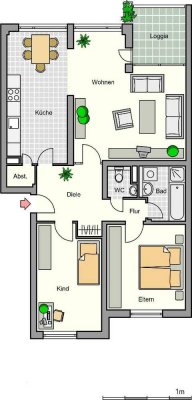 Demnächst frei! 3-Zimmer-Wohnung in Monheim am Rhein Baumberg