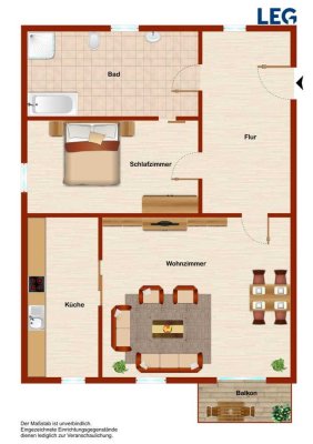 **Gemütliche Etagenwohnung mit Dachterrasse in Minden**