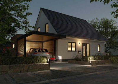 So fühlt sich Heimat an – Ihr ganz persönliches Haus, nach Ihren Ideen geformt. Bauplatz real.