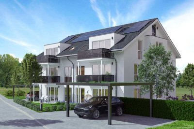 Effizienzhaus 40 QNG Neubau: 4-Zimmerwohnung und Einliegerwohnung mit sonniger Terrasse