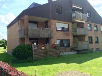 Helle seniorenger. 3,5 Zimmer EG-Wohnung z.1.8.2025 mit geh.I-Ausstatt. mit Loggia/Terasse Steinfurt