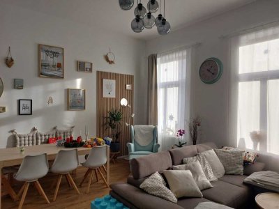 Wohnen an der Peißnitz - Mühlwegviertel - 4 Zimmer, 2 Bäder - Gründerzeit mit Balkonen