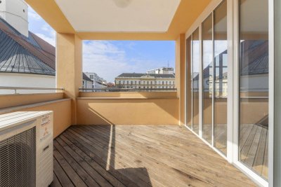 Bestlage: 2 Zimmerwohnung mit direktem Blick auf den Benediktinermarkt! inkl. Loggia