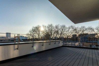NEUBAU HAUS IN HAUS CHARME AUF DREI ETAGEN - MIT GROßER DACHTERRASSE IN BAYENTHAL +PROVISIONSFREI+