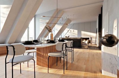 Magisch: Luxus-Penthouse mit extra viel Licht und außergewöhnlich schönem Grundriss in Top-Lage