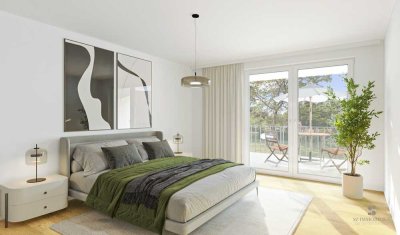 Exklusive 2-Zimmer-Neubauwohnung (KfW-40) – barrierefrei, mit Aufzug & Design-Einbauküche u.v.m.