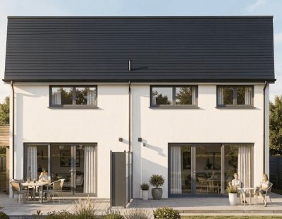 Erstbezug: moderne Doppelhaushälfte (Wohnung) mit Garten in Gunskirchen
