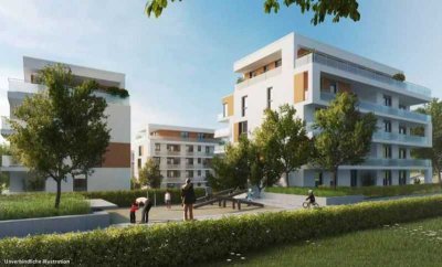 Moderne 2-Zimmer Wohnung mit traumhafter Dachterrasse in ruhiger Lage!