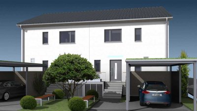 Moderne Doppelhaushälfte KfW 40 Neubau / Erstbezug in Hohenroth