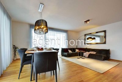 MÖBLIERT - LIFESTYLE in MITTE - 4,5-Zimmer-Wohnung mit 2 Schlafzimmern und Balkon