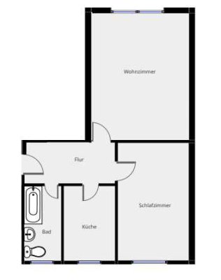 Gepflegte 2-Zimmer-Wohnung in guter Lage von Mörfelden-Walldorf