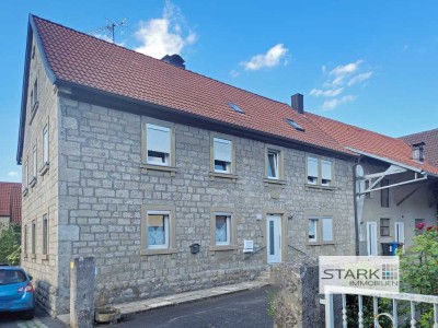 Natursteinhaus mit Flair: Zwei Wohnungen mit Scheune & Hof – Eigentum mit vielen Möglichkeiten!