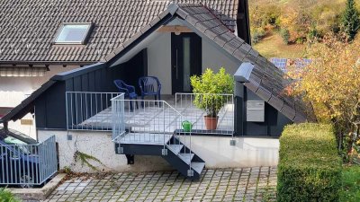 Einzigartig schöne 3,5-Zi.-Dachgeschosswohnung in Bad Wildbad-Calmbach mit Panoramablick