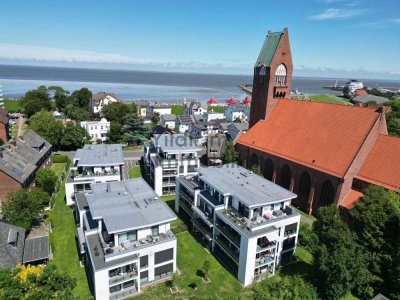 Traumhafte 3 Zimmer Erdgeschoss Wohnung mit überdachter Terrasse, nahe der Grimmershörnbucht!