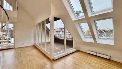 Lichtdurchflutete 2-Zimmer-Maisonette-Wohnung mit Sonnenbalkon und 2 Bäder